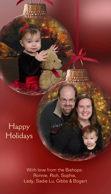 Holiday card - red